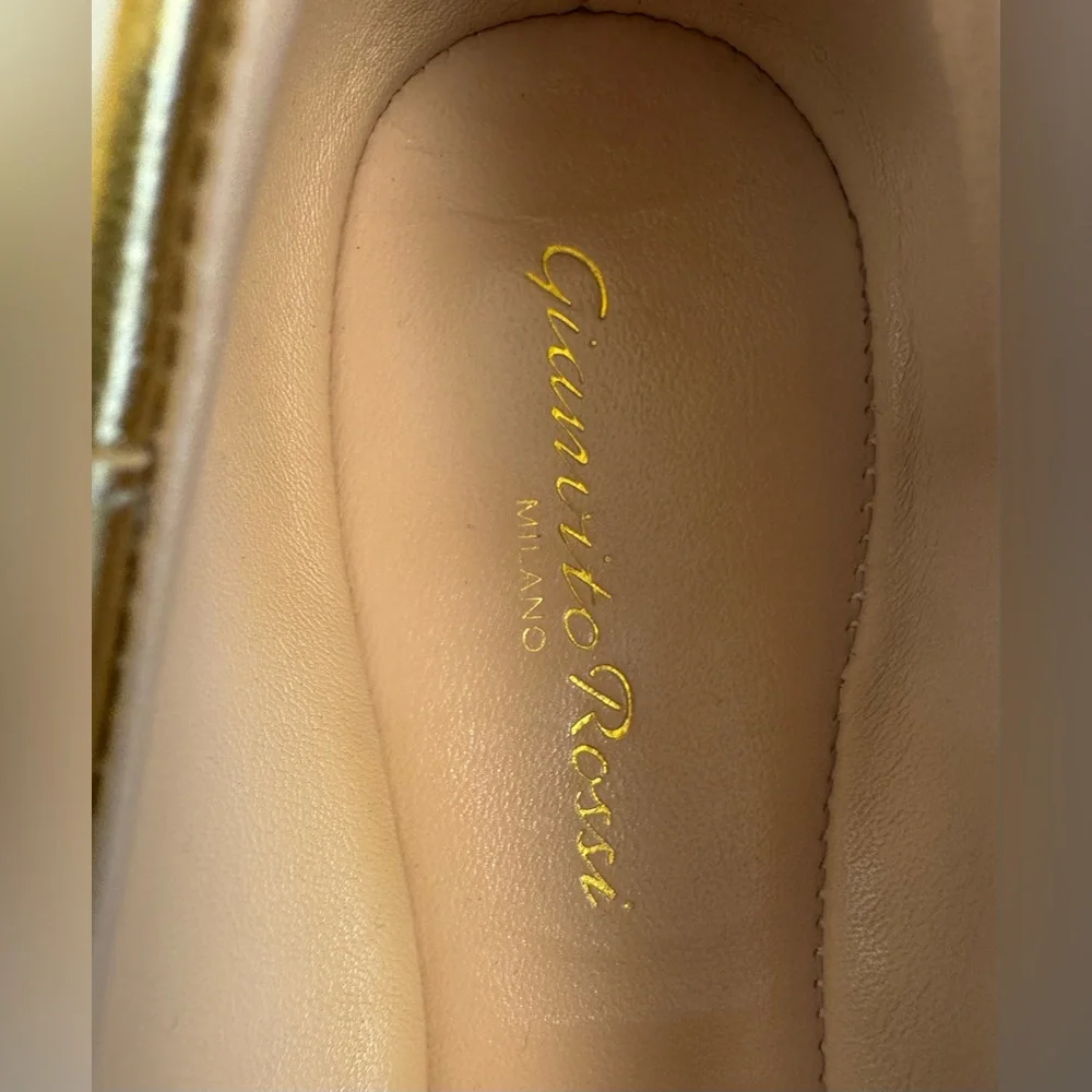 NIB Gianvito Rossi Carla Nappa Silk Washed Mekong - Picture 5 of 15